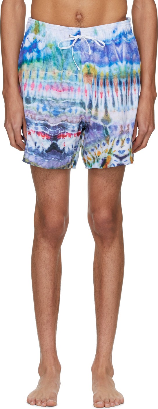 Amiri Multicolor Tie-Dye Swim Shorts