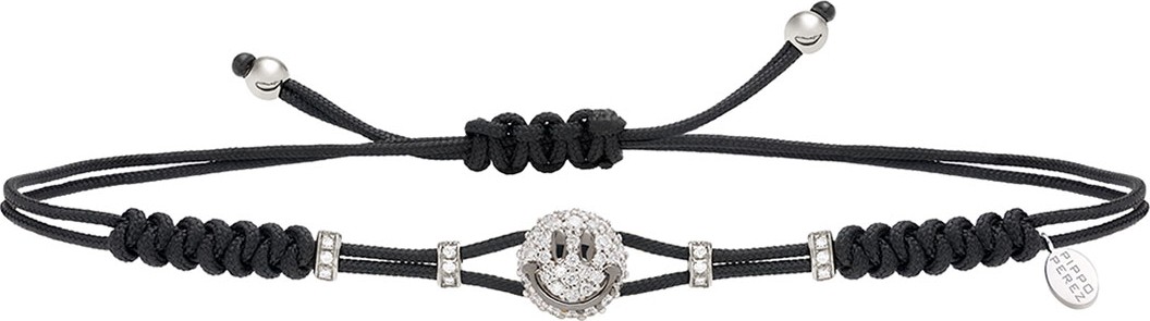 Pippo Perez 18k Diamond Smile Pull-Cord Bracelet