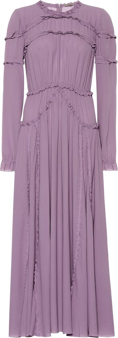 Bottega Veneta Silk georgette midi dress