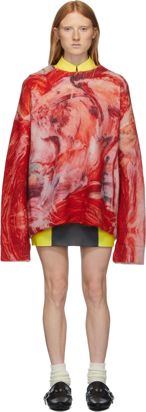 Namacheko Red Mohair Rezyane Sweater