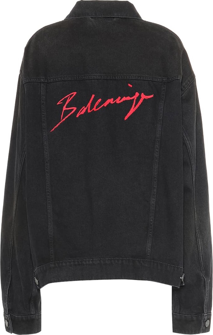 Balenciaga Embroidered denim jacket
