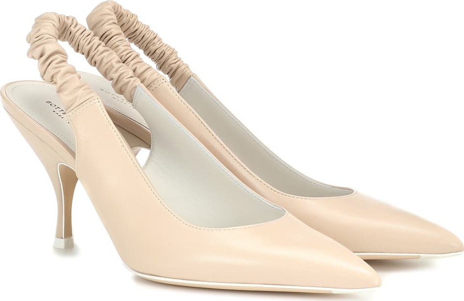 Bottega Veneta Leather slingback pumps