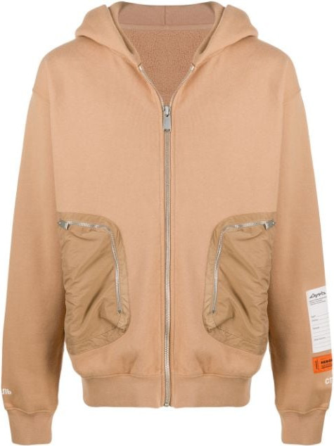 Heron Preston - Multi-pocket zip-up hoodie