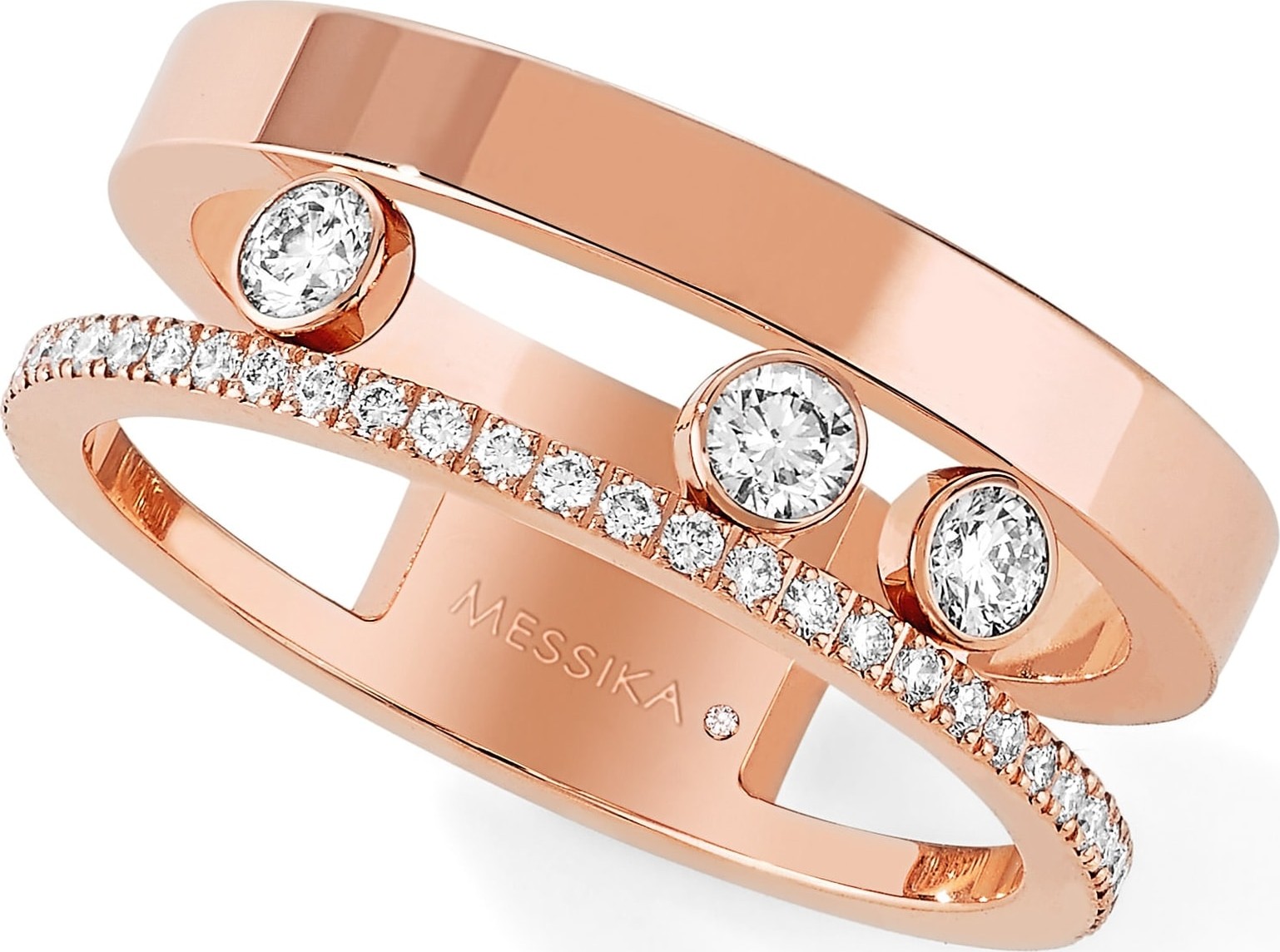 Messika Two Row Move Romane Diamond Ring
