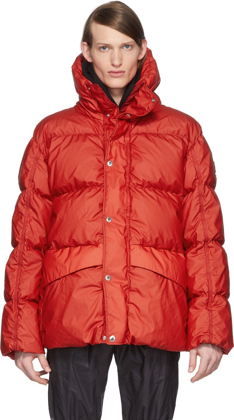 Moncler Genius SSENSE Exclusive 6 Moncler 1017 ALYX 9SM Red Eris Giubbutto Down Jacket