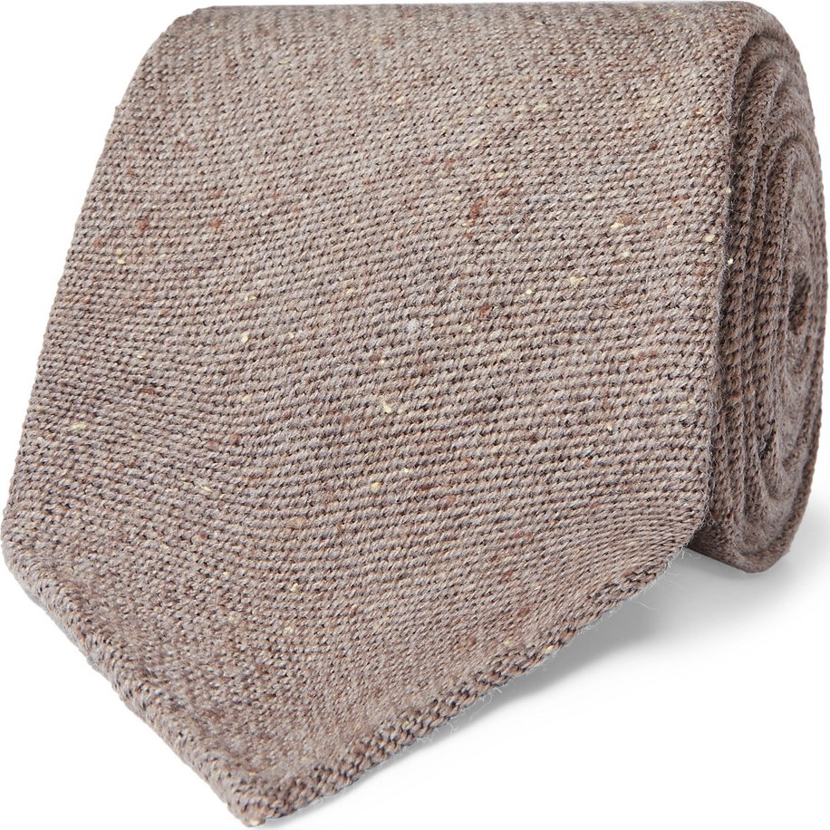 Thom Sweeney 8cm Mélange Wool and Silk-Blend Tie