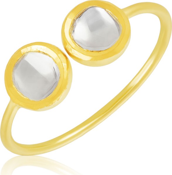 Legend Amrapali Kundan Vintage Diamond Cuff Ring, Size 7