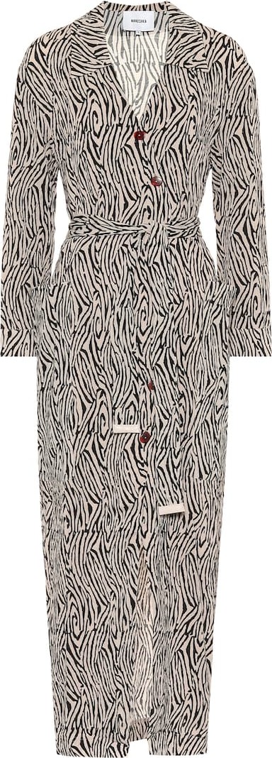 Nanushka Capri zebra-print maxi dress