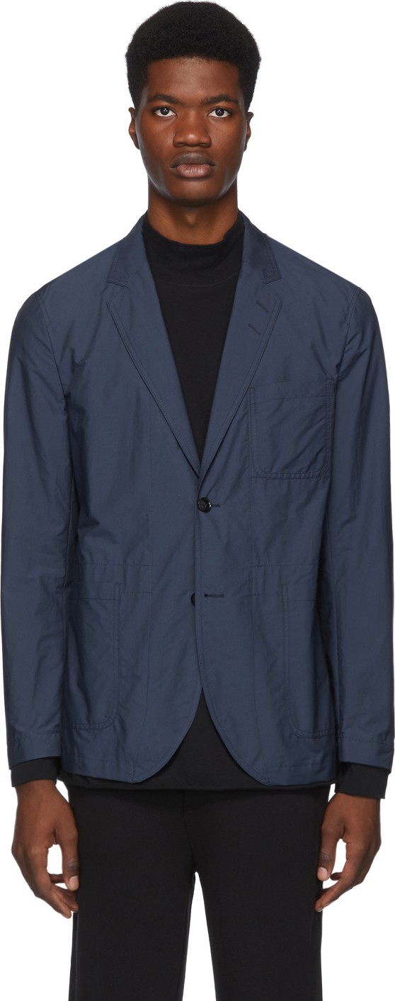 Tiger Of Sweden SSENSE Exclusive Blue Shelland Blazer