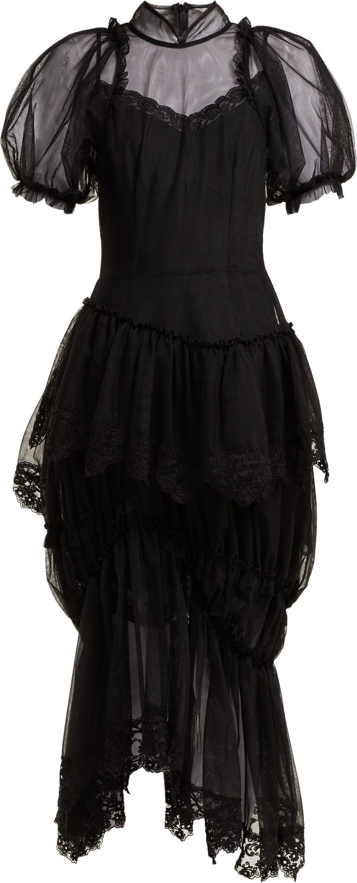 Simone Rocha Lace-embellished tulle dress