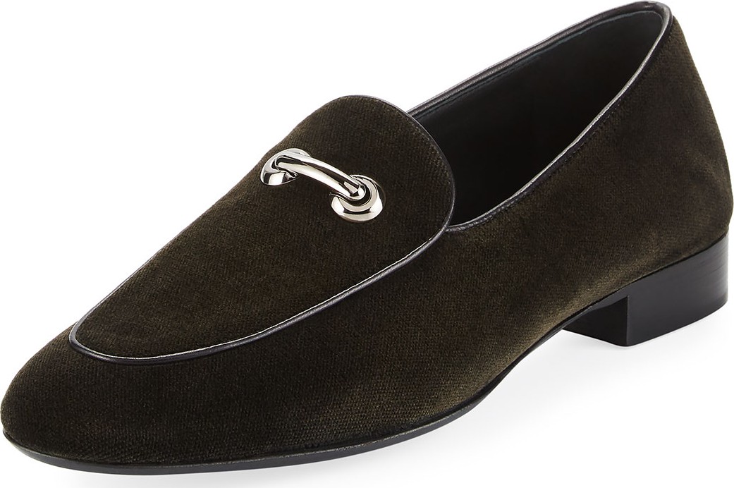 Giuseppe Zanotti Velvet Bit Loafer