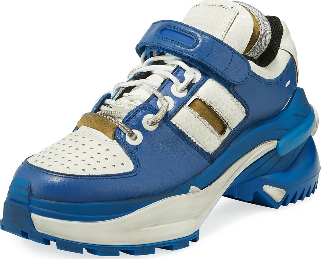 Maison Margiela Deconstruct Leather Trainer Sneakers