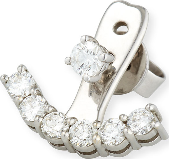 Anita Ko 18K White Gold Diamond Jacket Earring