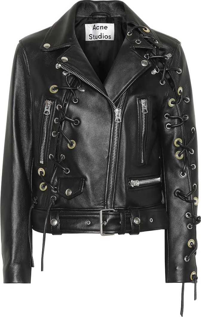 Acne Studios Embellished leather jacket