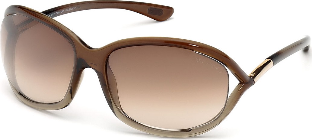 TOM FORD Jennifer Open-Temple Round Sunglasses