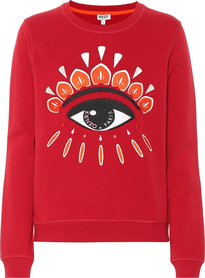KENZO Embroidered cotton sweatshirt