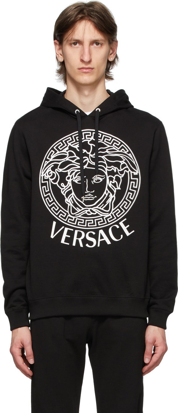Versace SSENSE Exclusive Black Medusa Hoodie