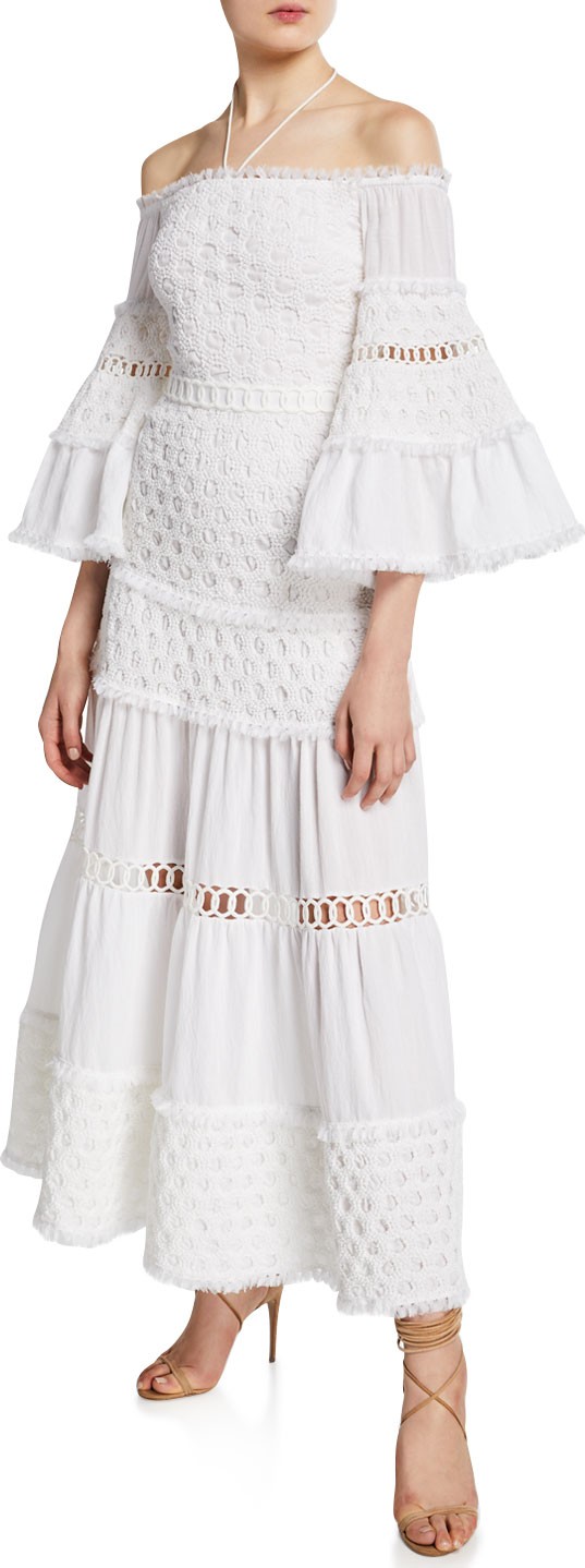 Alexis Guinevere Off-Shoulder Tiered Long Dress