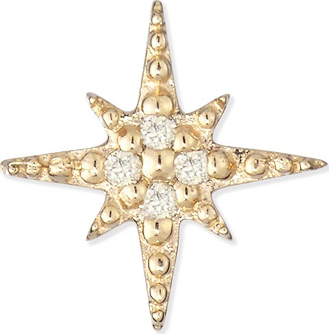 Sydney Evan Starburst Diamond Single Stud Earring