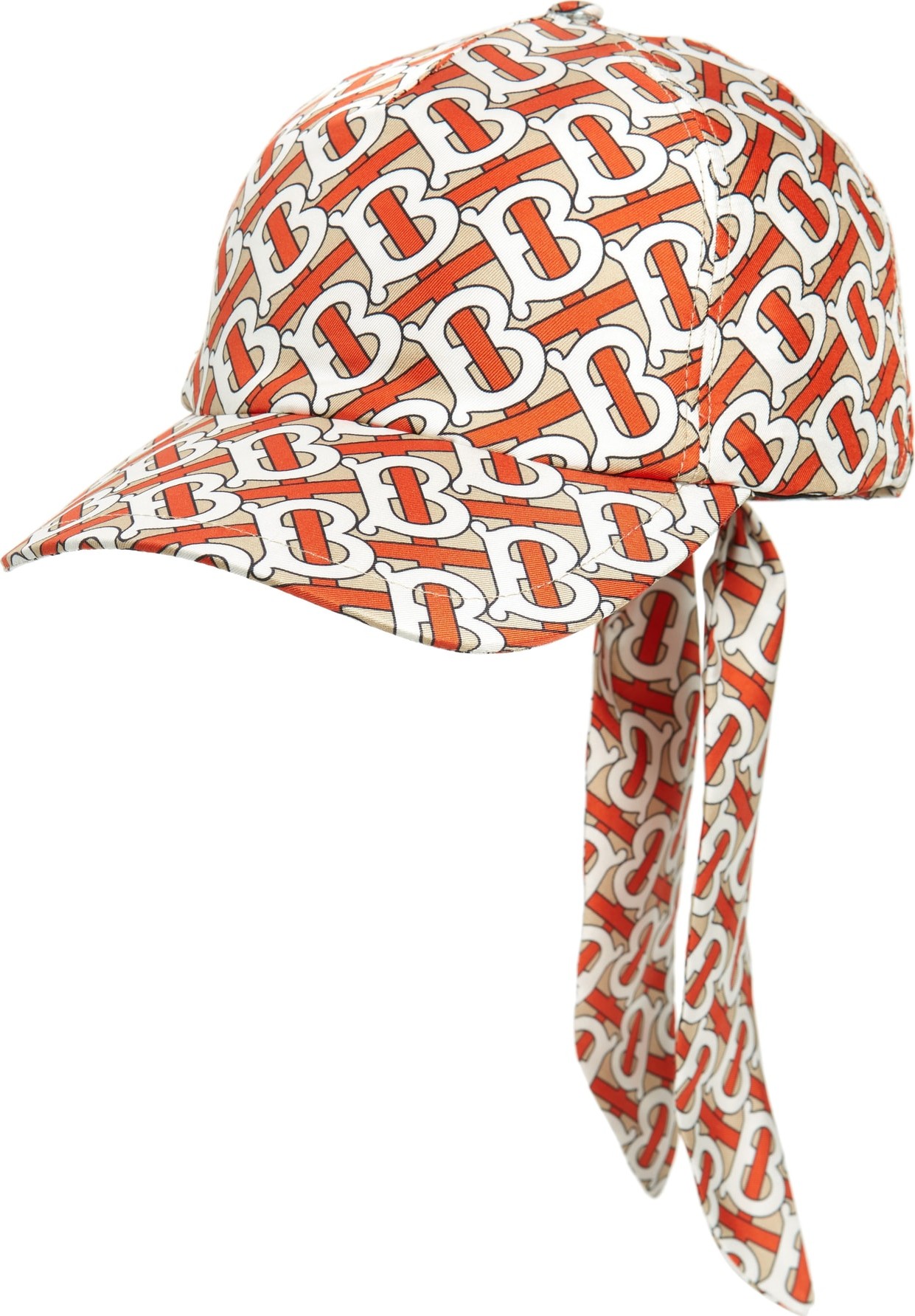 Burberry London England TB Monogram Silk Foulard Baseball Cap