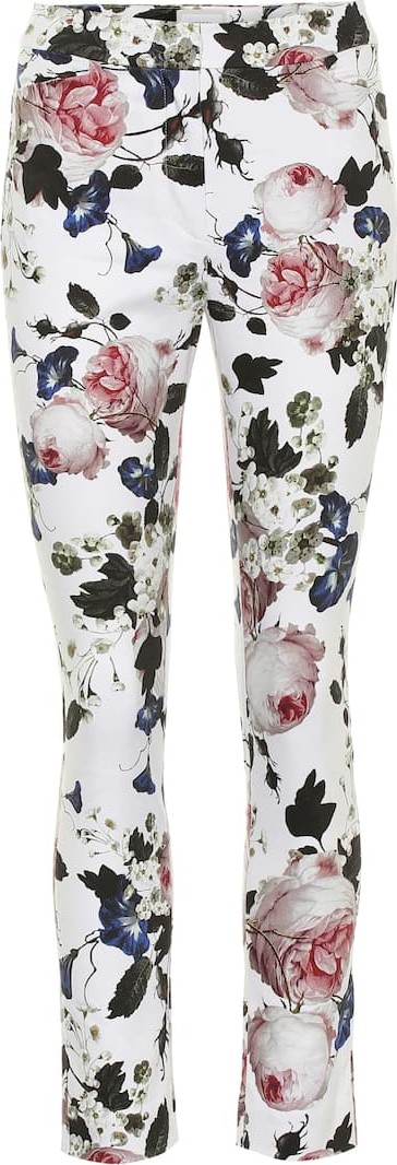 Erdem Sidney floral stretch-cotton pants