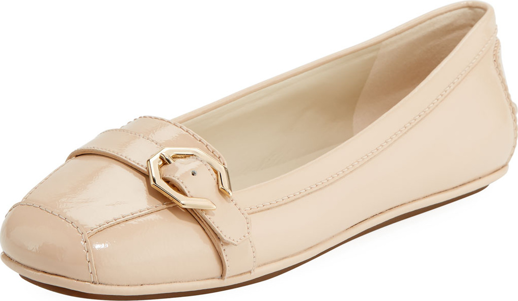 Cole Haan Demi Patent Flat Driver, Khaki