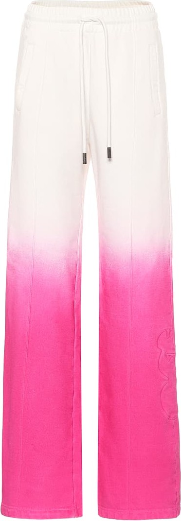 Off White Tie-dye cotton trackpants