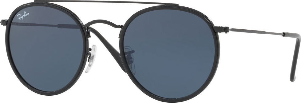 Ray Ban Monochromatic Round Metal Sunglasses
