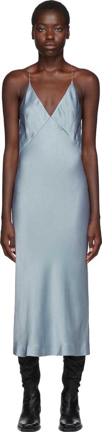 Haider Ackermann SSENSE Exclusive Blue Kuiper Camisole Dress