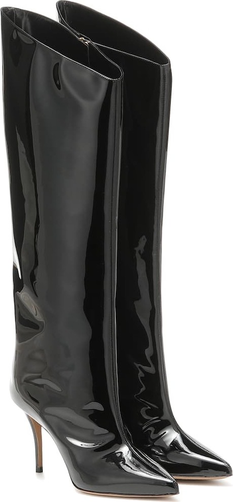 Alexandre Vauthier Alex patent leather knee-high boots