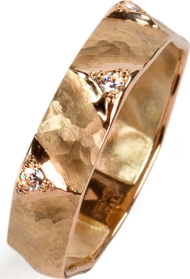 Vendorafa Dune 18k Rose Gold & Diamond Ring