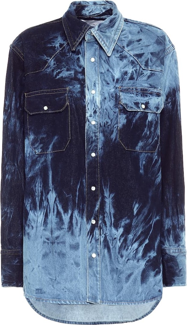 Matthew Adams Dolan Tie-dye denim shirt