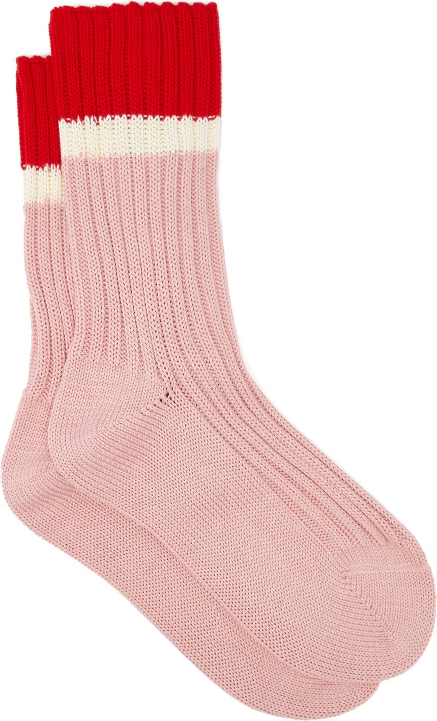 Prada Striped rib-knitted stretch-cotton socks