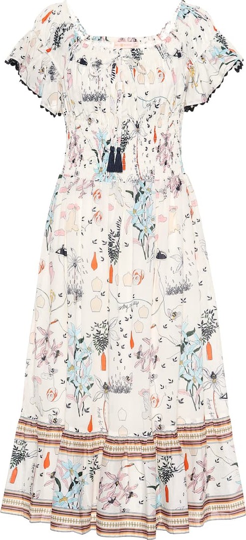 Tory Burch Meadow Folly cotton midi dress
