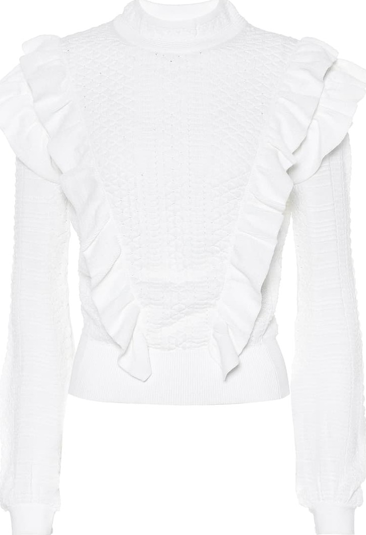 Chloe Ruffled wool sweater