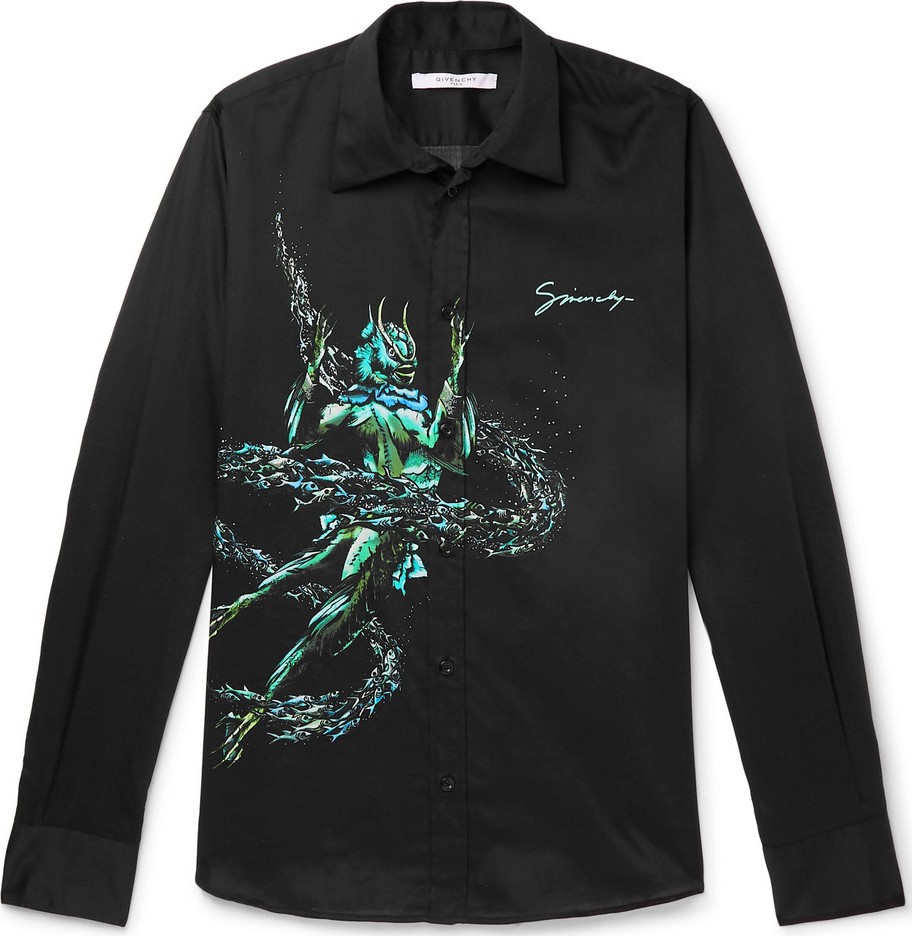 Givenchy Slim-Fit Printed Cotton Shirt