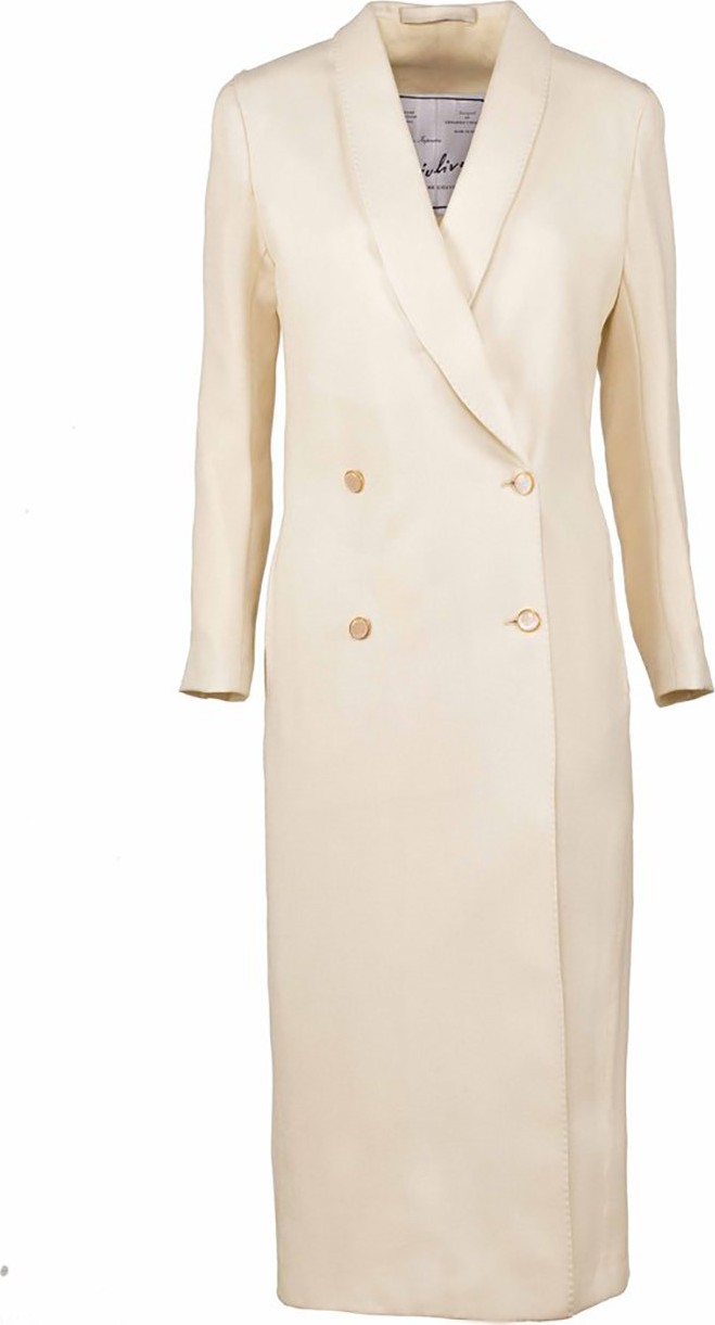 Giuliva Heritage Collection Lightweight ivory coat