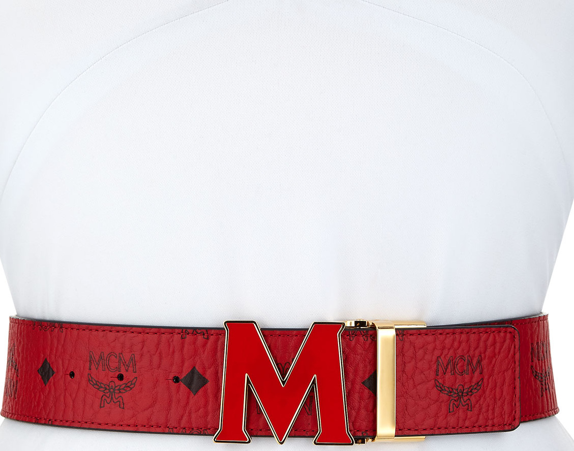 MCM Claus Visetos Reversible M-Buckle Belt