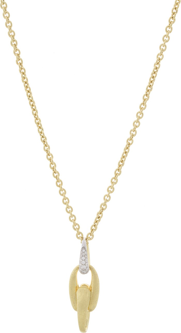 Marco Bicego Legami 18k Gold Interlock Pendant Necklace