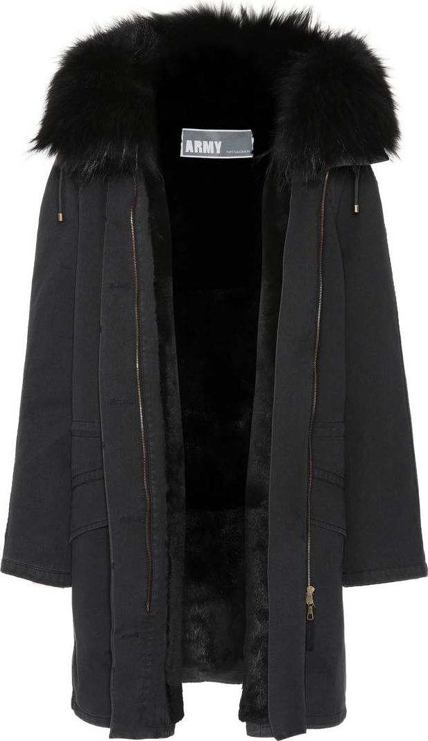 Army By Yves Salomon Fur-trimmed parka coat