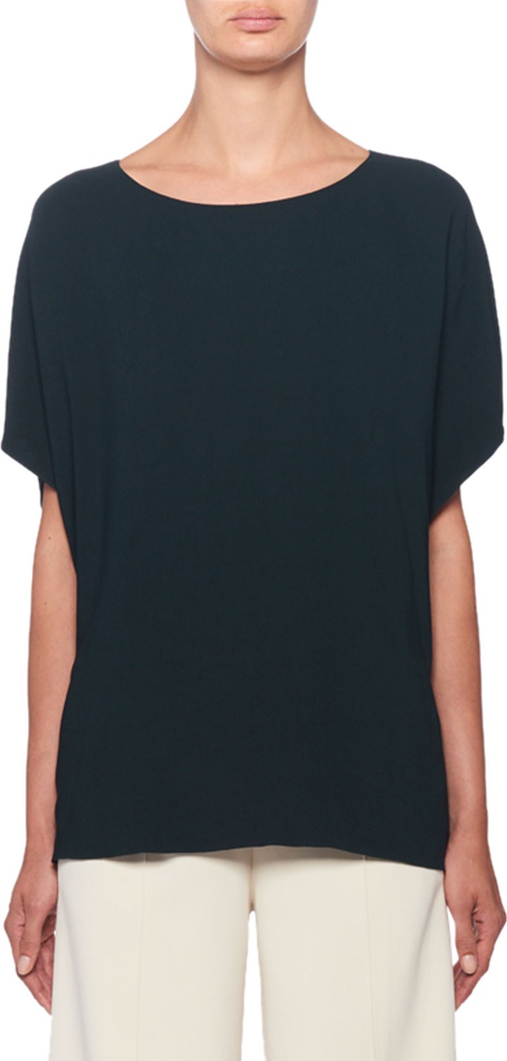 THE ROW Lylia Short-Sleeve Top