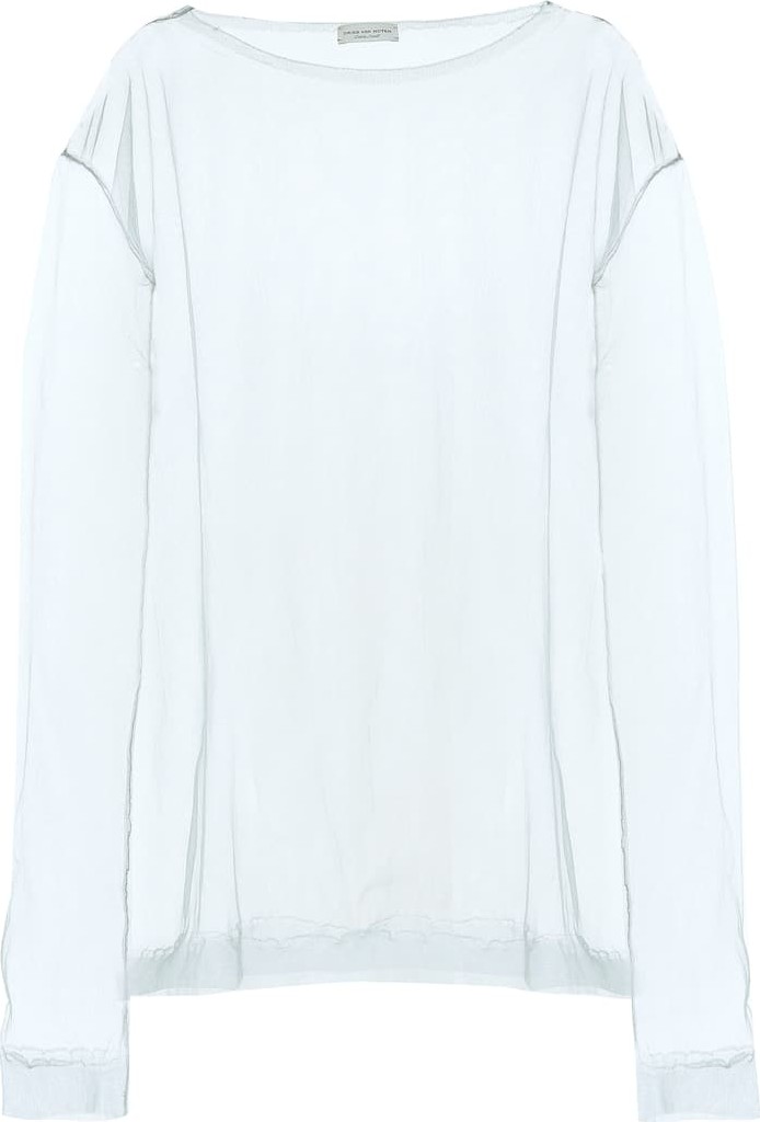 Dries Van Noten Tulle top