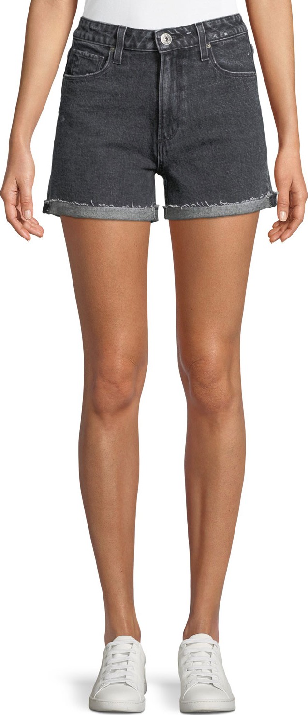 PAIGE Sarah High-Rise Denim Shorts
