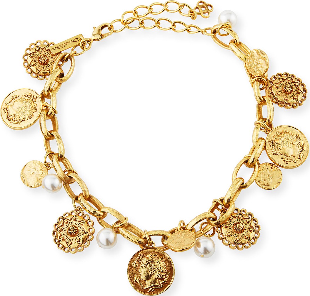 Oscar De La Renta Short Charm Necklace