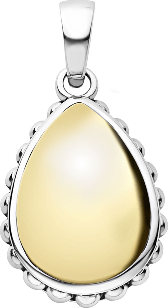 LAGOS High Bar Teardrop Pendant w/ 18k Gold