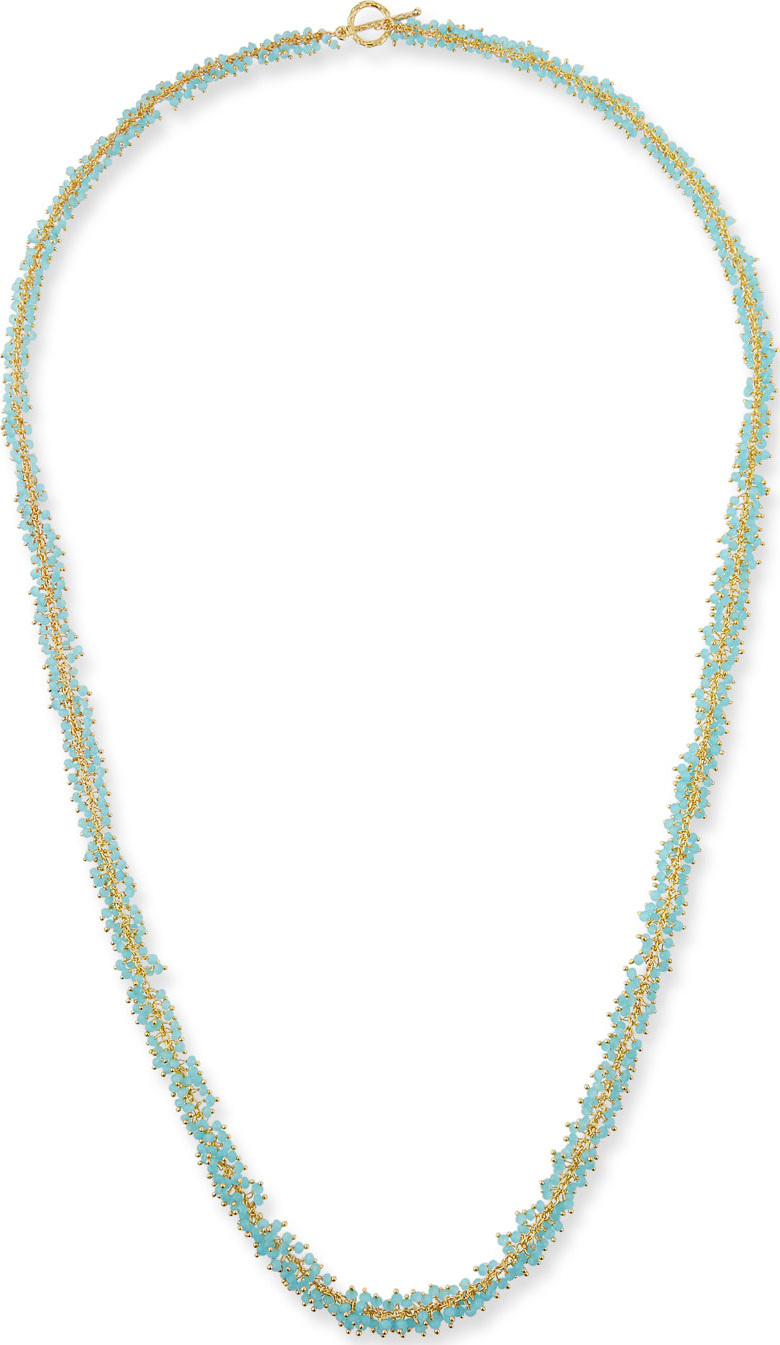 Margo Morrison Chalcedony Cluster Necklace