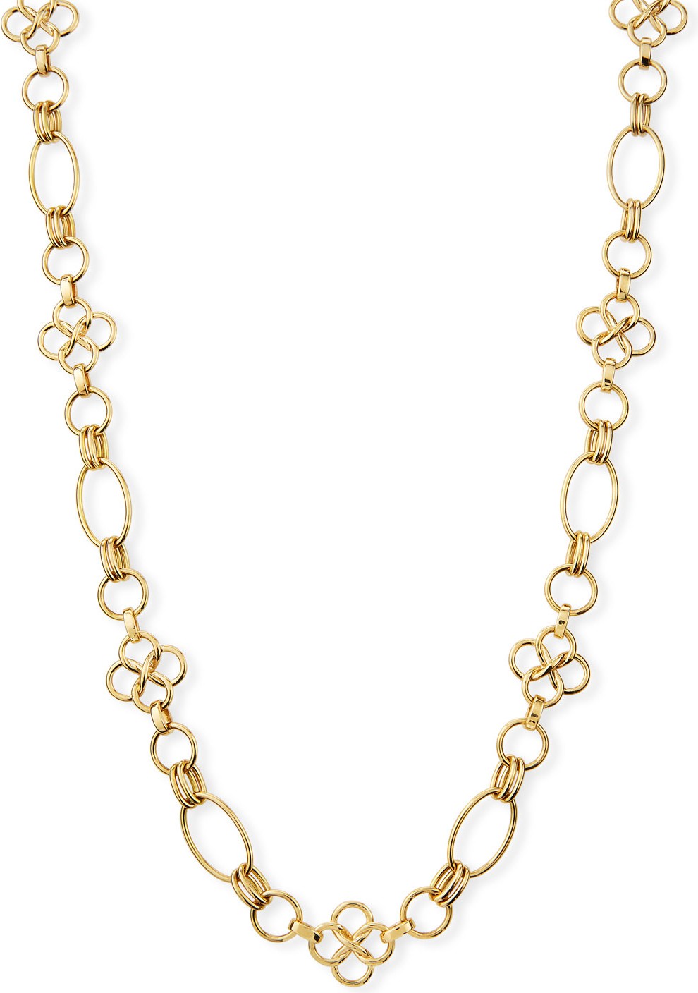 Valentin Magro 18k Gold Clover Chain Necklace