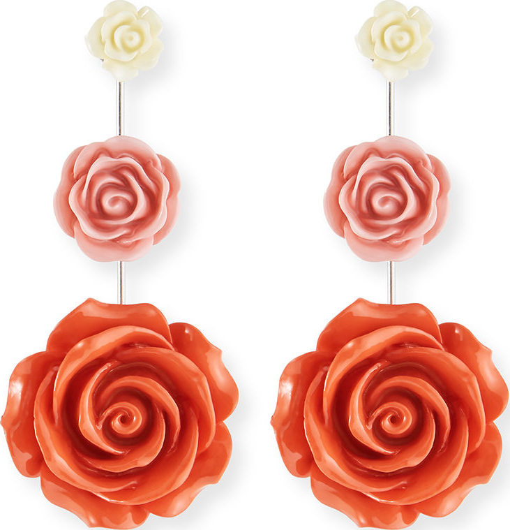 DANNIJO Beck Triple Flower Drop Earrings
