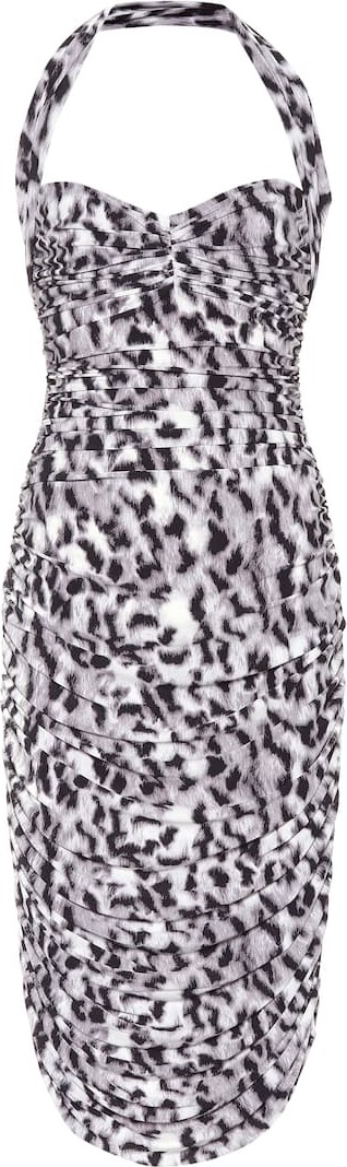 Norma Kamali Bill jersey halter dress