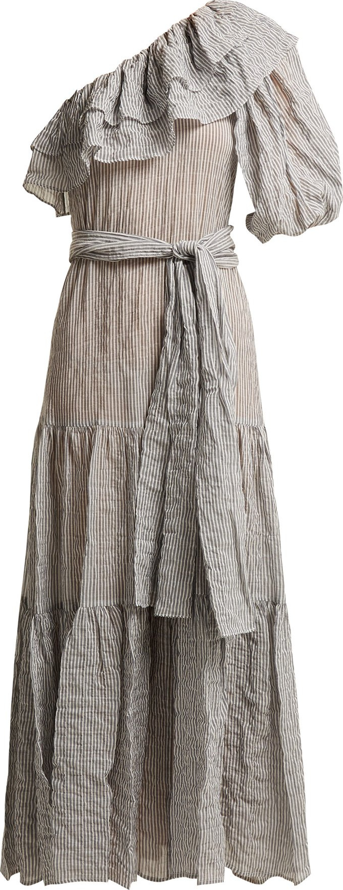 Lisa Marie Fernandez Arden ruffle-trim cotton-blend dress